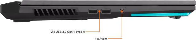 Alt view image 12 of 19 - ASUS ROG Strix G17 (2021) Gaming Laptop, 17.3" 165Hz IPS Type WQHD Display, NVIDIA GeForce RTX 3070, AMD Ryzen 9 5900HX Processor, 16GB DDR4, 1TB PCIe SSD, RGB Keyboard, Windows 10, G713QR-ES96Q