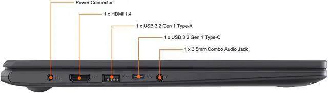 Alt view image 12 of 18 - ASUS Laptop E510 Ultra Thin Laptop, 15.6", Intel Celeron N4020 Processor, 4GB RAM, 256GB PCIe SSD, Windows 10 Home, Star Black, E510MA-RS06