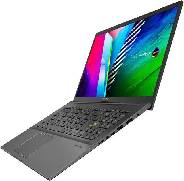 Alt view image 8 of 19 - ASUS VivoBook 15 OLED K513 Laptop, 15.6" OLED Display, Intel i7-1165G7 CPU, NVIDIA GeForce MX350 GPU, 8GB RAM, 512GB PCIe SSD, Fingerprint Reader, Windows 10 Home, Indie Black, K513EQ-NB74