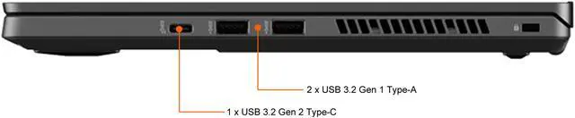 Alt view image 9 of 11 - ASUS ROG Zephyrus S - 14.0" 120 Hz - AMD Ryzen 7 5000 Series 5800HS (2.80 GHz) - NVIDIA GeForce RTX 3050 Ti Laptop GPU - 16 GB DDR4 - 512 GB PCIe SSD - Windows 10 Home 64-bit - Gaming Laptop (GA401QE-DB71-CA )