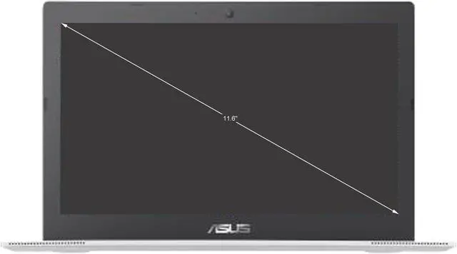 Alt view image 2 of 11 - ASUS CX1100CNA-Q1-CB Chromebook Intel Celeron N3350 (1.1 GHz) 4 GB Memory 32 GB SSD 11.6" Chrome OS
