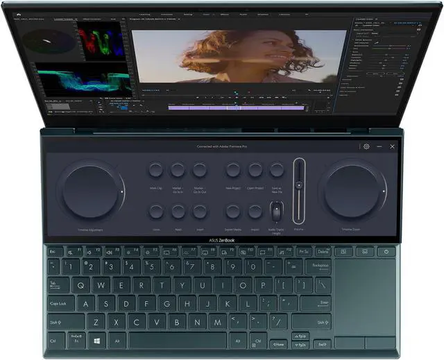 Alt view image 5 of 12 - ASUS ZenBook Duo 14 UX482 14" FHD NanoEdge Touch Display, Intel Evo Platform, Core i7-1195G7, 8GB RAM, 512GB PCIe SSD, Innovative ScreenPad Plus, Windows 10 Home, Celestial Blue, UX482EAR-DB71T - OEM