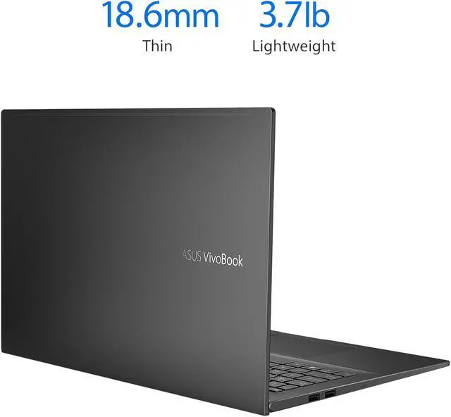 Alt view image 4 of 9 - ASUS VivoBook 15 OLED K513 Thin & Light Laptop, 15.6" OLED Display, Intel i7-1165G7 CPU, NVIDIA GeForce MX350, 16GB RAM, 512GB PCIe SSD, Fingerprint Reader, Windows 10 Home, Indie Black, K513EQ-PB79