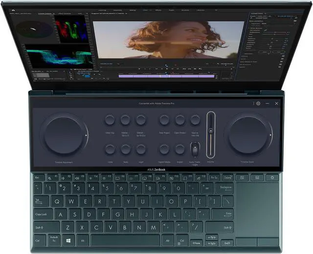 Alt view image 7 of 11 - ASUS ZenBook Duo 14 UX482 14" FHD Touch Display, Intel Evo Platform, Core i5-1155G7, 8GB RAM, 512GB PCIe SSD, ScreenPad Plus, Windows 10 Home, Wifi 6, Celestial Blue, UX482EAR-EB51T