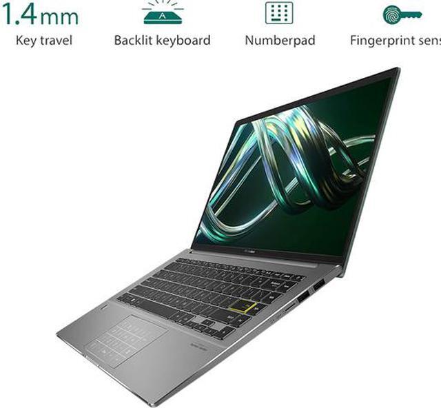 Alt view image 4 of 8 - ASUS VivoBook S14 S435 Laptop, 14" FHD Display, Intel Evo Platform, i7-1165G7 CPU, 8GB RAM, 512GB PCIe SSD, Windows 11 Home, AI Noise-Cancellation, Deep Green, S435EA-DH71-GR