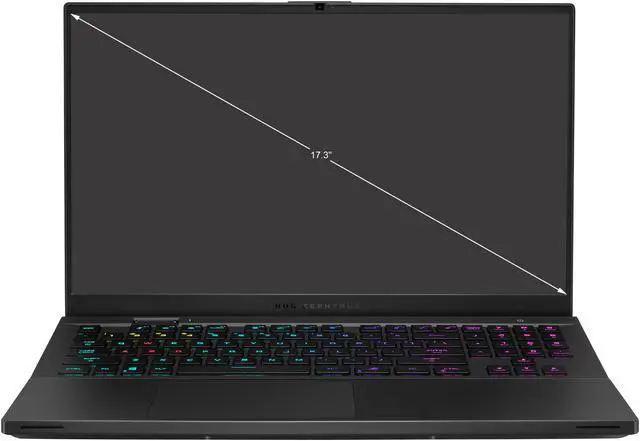 Alt view image 2 of 20 - ASUS ROG Zephyrus S17 (2021) Gaming Laptop, 17.3" 120Hz 4K Display, NVIDIA GeForce RTX 3080, Intel Core i9-11900H, 32GB DDR4, 3TB SSD, Per-Key RGB Keyboard, Thunderbolt 4, Windows 10 Pro, GX703HS-XB99