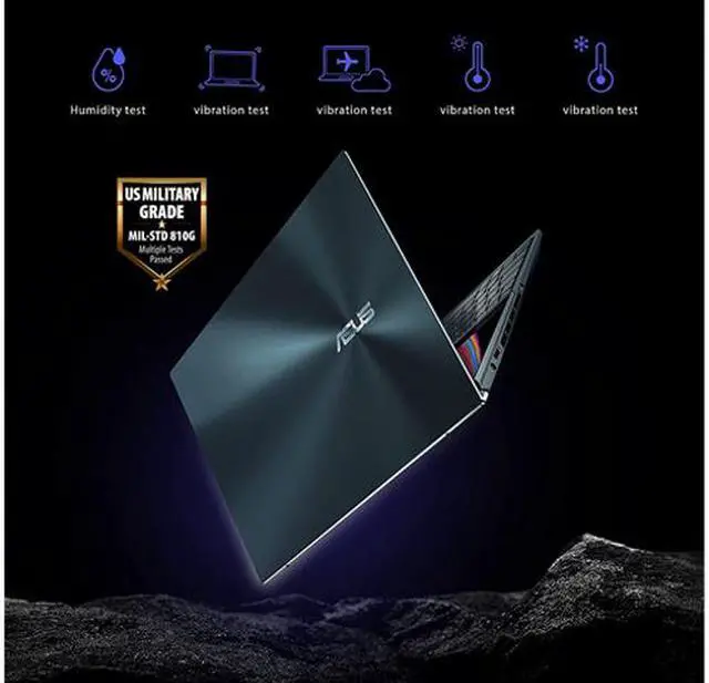 Alt view image 5 of 12 - ASUS ZenBook Pro Duo 15 OLED UX582 Laptop, 15.6" OLED FHD Touch Display, Intel Core i9-11900H, 32GB RAM, 1TB SSD, GeForce RTX 3060, ScreenPad Plus, Windows 11 Pro, Celestial Blue, UX582HM-XH96T