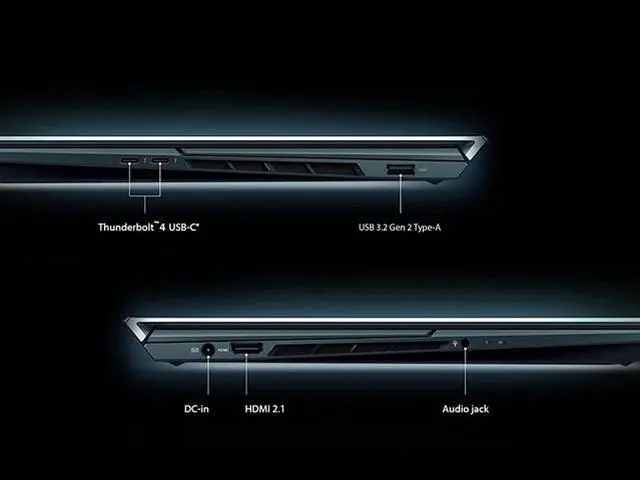 Alt view image 9 of 12 - ASUS ZenBook Pro Duo 15 OLED UX582 Laptop, 15.6" OLED FHD Touch Display, Intel Core i9-11900H, 32GB RAM, 1TB SSD, GeForce RTX 3060, ScreenPad Plus, Windows 11 Pro, Celestial Blue, UX582HM-XH96T