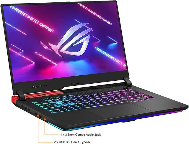 Alt view image 6 of 11 - ASUS ROG Strix G - 15.6" 300 Hz - AMD Ryzen 9 5000 Series 5900HX (3.30GHz) - AMD Radeon RX 6800M - 16 GB DDR4 - 512 GB PCIe SSD - Windows 11 Home 64-bit - Gaming Laptop (G513QY-DH99-CA )