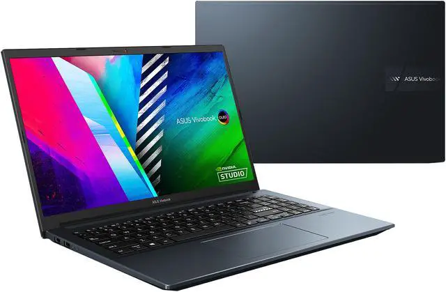 Alt view image 3 of 10 - ASUS VivoBook Pro 15 OLED Ultra Slim Laptop, 15.6" FHD OLED Display, AMD Ryzen 7 5800H CPU, NVIDIA GeForce RTX 3050, 16GB RAM, 512GB SSD, Windows 11 Home, Quiet Blue, M3500QC-DS71