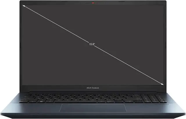 Alt view image 2 of 10 - ASUS VivoBook Pro 15 OLED Ultra Slim Laptop, 15.6" FHD OLED Display, AMD Ryzen 7 5800H CPU, NVIDIA GeForce RTX 3050, 16GB RAM, 512GB SSD, Windows 11 Home, Quiet Blue, M3500QC-DS71