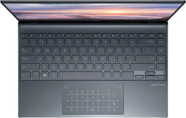 Alt view image 3 of 8 - ASUS ZenBook 14 Ultra-Slim Laptop 14" FHD Display, AMD Ryzen 9 5900HX CPU, AMD Radeon Graphics, 16GB RAM, 1TB PCIe SSD, NumberPad, Windows 11 Pro, Pine Grey, UM425QA-XH99