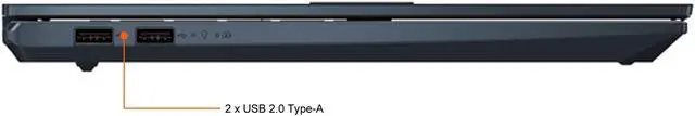 Alt view image 15 of 20 - ASUS VivoBook Pro 15 OLED Slim Laptop, 15.6" FHD OLED Display, Intel Core i5-11300H CPU, NVIDIA GeForce GTX 1650 Max-Q, 8GB RAM, 512GB SSD, Windows 11 Home, Quiet Blue, K3500PH-DB51