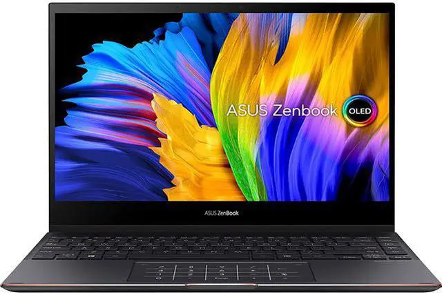 Main image of ASUS ZenBook Flip S UX371EA-XH79T-CA Intel Core i7 11th Gen 1165G7 (2.80GHz) 16GB Memory 1 TB PCIe SSD Intel Iris Xe Graphics 13.3" Touchscreen 3840 x 2160 Convertible 2-in-1 Laptop Windows 11 Pro 64-bit