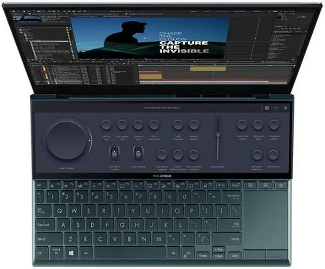 Alt view image 6 of 9 - ASUS ZenBook Duo 14 UX482 14" FHD NanoEdge Touch Display, Core i7-1195G7, GeForce MX450, 32GB RAM, 1TB SSD, Innovative ScreenPad Plus, Windows 11 Pro, Wifi 6E, Celestial Blue, UX482EGR-XB77T