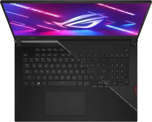 Alt view image 10 of 20 - ASUS ROG Strix Scar 17 (2022) Gaming Laptop, 17.3" 360Hz IPS FHD Display, NVIDIA GeForce RTX 3070 Ti, Intel Core i9-12900H, 16GB DDR5, 1TB SSD, Per-Key RGB Keyboard, Windows 11, G733ZW-DS94