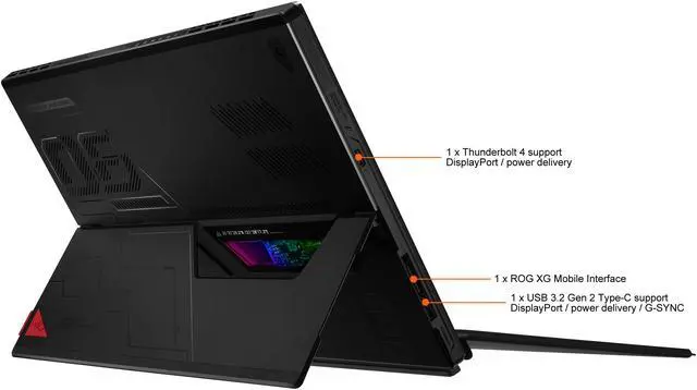 Alt view image 10 of 12 - ASUS ROG Flow Z13 (2022) Gaming Laptop Tablet, 13.4" 120Hz FHD+ Display, NVIDIA GeForce RTX 3050, Intel Core i7-12700H, 16GB LPDDR5, 512GB PCIe SSD, Detachable RGB Keyboard, Windows 11, GZ301ZC-PS73