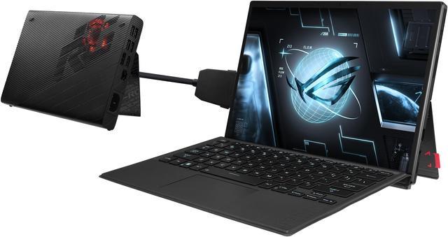 ASUS ROG Flow Z13 (2022) Gaming Tablet Bundle, 4K UHD+ Display, Mobile Dock with RTX 3080, NVIDIA GeForce RTX Ti, Intel Core i9-12900H, 16GB LPDDR5, 1TB SSD, Detachable