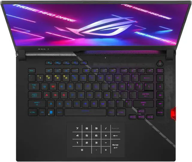 Alt view image 7 of 19 - ASUS ROG Strix Scar 15 (2022) Gaming Laptop, 15.6" 240Hz IPS QHD Display, NVIDIA GeForce RTX 3080, Intel Core i9 12900H, 16GB DDR5, 1TB SSD, Per-Key RGB Keyboard, Windows 11, G533ZS-DS94
