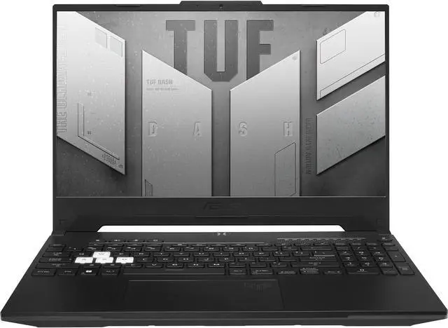 Main image of ASUS TUF Dash 15 (2022) Gaming Laptop, 15.6" 144Hz FHD Display, Intel Core i7-12650H, GeForce RTX 3050 Ti, 16GB DDR5, 512GB SSD, Thunderbolt 4, Backlit Keyboard, Windows 11 Home, Off Black, FX517ZE-ES73
