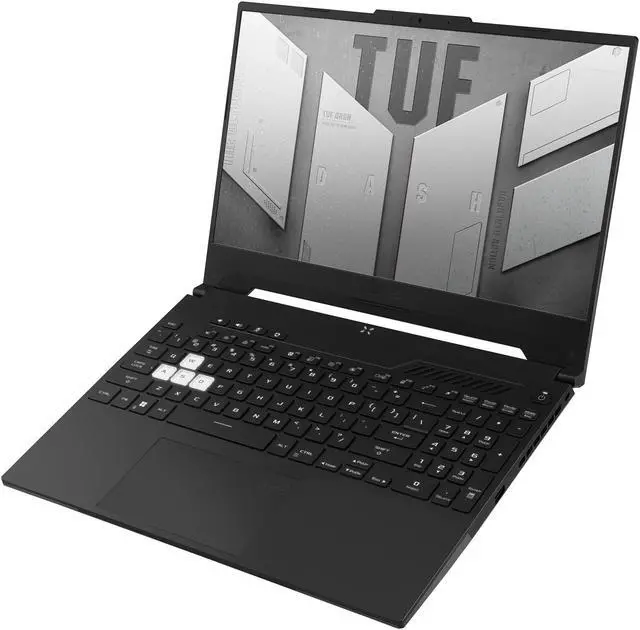 Alt view image 6 of 20 - ASUS TUF Dash 15 (2022) Gaming Laptop, 15.6" 144Hz FHD Display, Intel Core i7-12650H, GeForce RTX 3050 Ti, 16GB DDR5, 512GB SSD, Thunderbolt 4, Backlit Keyboard, Windows 11 Home, Off Black, FX517ZE-ES73