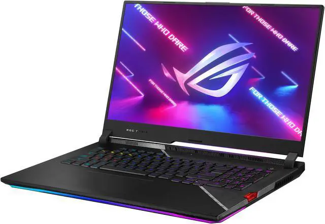 Alt view image 3 of 19 - ASUS ROG Strix Scar 17 (2022) Gaming Laptop, 17.3" 240Hz IPS QHD Display, NVIDIA GeForce RTX 3080, Intel Core i9-12900H, 16GB DDR5, 1TB SSD, Per-Key RGB Keyboard, Windows 11, G733ZS-DS94