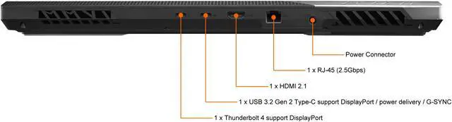 Alt view image 12 of 19 - ASUS ROG Strix Scar 17 (2022) Gaming Laptop, 17.3" 240Hz IPS QHD Display, NVIDIA GeForce RTX 3080, Intel Core i9-12900H, 16GB DDR5, 1TB SSD, Per-Key RGB Keyboard, Windows 11, G733ZS-DS94