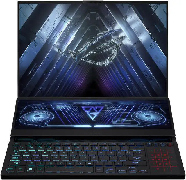 Alt view image 7 of 20 - ASUS ROG Zephyrus Duo 16 (2022) Gaming Laptop, 16" 165Hz ROG Nebula HDR QHD 16:10 Display, NVIDIA GeForce RTX 3070 Ti, AMD Ryzen 9 6900HX, 32GB DDR5, 1TB SSD, Windows 11 Pro, GX650RW-XS96