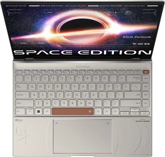 Alt view image 10 of 20 - ASUS ZenBook 14X OLED Space Edition Laptop, 14" 2.8K 16:10 OLED Touch Display, Intel Core i9-12900H CPU, 32GB RAM, 1TB SSD, Windows 11 Pro, ZenVision Display, UX5401ZAS-XS99T