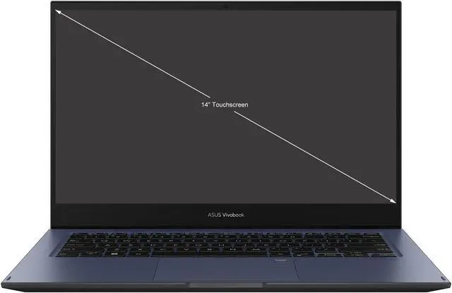 Alt view image 2 of 14 - ASUS VivoBook 14 Flip J1400KA-DS01T-CA Intel Celeron N4500 (1.10GHz) 4GB Memory 128 GB eMMC SSD Intel UHD Graphics 14" Touchscreen 1920 x 1080 Convertible 2-in-1 Laptop Windows 11 in S mode
