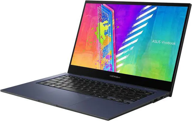 Alt view image 3 of 14 - ASUS VivoBook 14 Flip J1400KA-DS01T-CA Intel Celeron N4500 (1.10GHz) 4GB Memory 128 GB eMMC SSD Intel UHD Graphics 14" Touchscreen 1920 x 1080 Convertible 2-in-1 Laptop Windows 11 in S mode