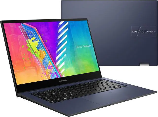 Alt view image 14 of 14 - ASUS VivoBook 14 Flip J1400KA-DS01T-CA Intel Celeron N4500 (1.10GHz) 4GB Memory 128 GB eMMC SSD Intel UHD Graphics 14" Touchscreen 1920 x 1080 Convertible 2-in-1 Laptop Windows 11 in S mode