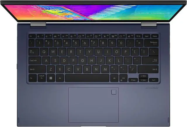 Alt view image 6 of 14 - ASUS VivoBook 14 Flip J1400KA-DS01T-CA Intel Celeron N4500 (1.10GHz) 4GB Memory 128 GB eMMC SSD Intel UHD Graphics 14" Touchscreen 1920 x 1080 Convertible 2-in-1 Laptop Windows 11 in S mode