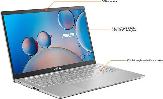 Alt view image 4 of 8 - ASUS Laptop VivoBook X515MA-DS91-CA Intel Pentium Silver N5030 (1.10GHz) 8GB Memory 128 GB PCIe SSD Intel UHD Graphics 605 15.6" Windows 11 in S mode