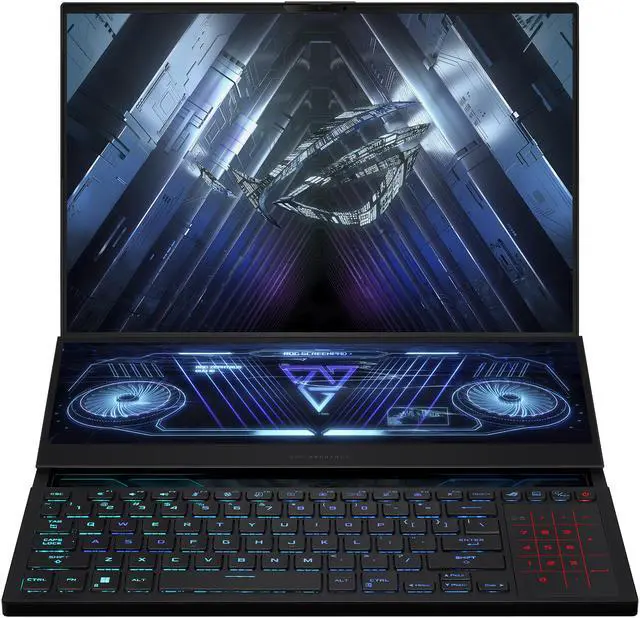 Alt view image 7 of 19 - ASUS ROG Zephyrus Duo 16 (2022) Gaming Laptop AMD Ryzen 9 6900HX  NVIDIA GeForce RTX 3080 Ti 32GB DDR5 2TB SSD  16" 165Hz ROG Nebula HDR QHD+ Display Windows 11 Pro GX650RX-XS97