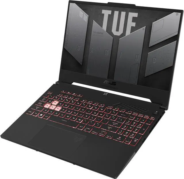 Alt view image 4 of 20 - ASUS TUF Gaming A15 (2022) Gaming Laptop, 15.6" 300Hz FHD Display, AMD Ryzen 7 6800H, GeForce RTX 3060, 16GB DDR5, 512GB PCIe SSD, Wi-Fi 6, Windows 11 Home, Mecha Gray, FA507RM-ES73