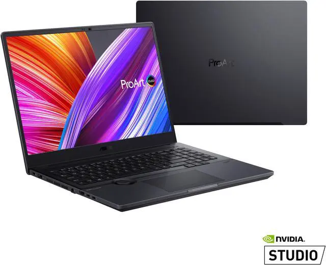 Alt view image 8 of 15 - ASUS ProArt StudioBook 16 OLED Laptop, 16" 3840x2400 OLED Display, Intel core i7-12700H, 16GB DDR5 SO-DIMM, 1TB + 1TB M.2 NVMe PCIe 4.0 Performance SSD, NVIDIA GeForce RTX 3070 Ti, Windows 11 Home, H7600ZW-DB76, Mineral Black