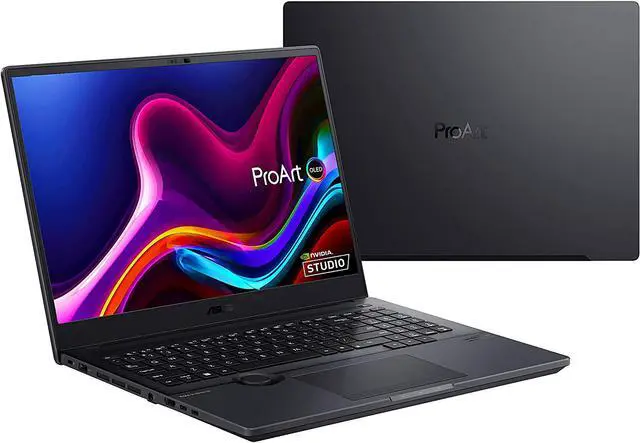 Alt view image 9 of 15 - ASUS ProArt StudioBook 16 OLED Laptop, 16" 3840x2400 OLED Display, Intel core i7-12700H, 16GB DDR5 SO-DIMM, 1TB + 1TB M.2 NVMe PCIe 4.0 Performance SSD, NVIDIA GeForce RTX 3070 Ti, Windows 11 Home, H7600ZW-DB76, Mineral Black