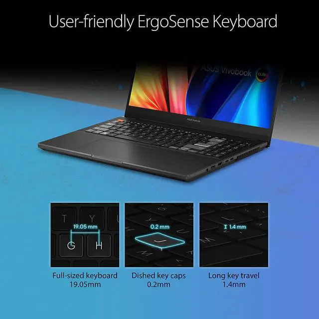 Alt view image 7 of 11 - ASUS Laptop VivoBook Pro Intel Core i7-12650H 16GB Memory 1 TB PCIe SSD GeForce RTX 3060 Laptop GPU 15.6" Non-Touch Screen Windows 11 Home 64-bit K6501ZM-EB74