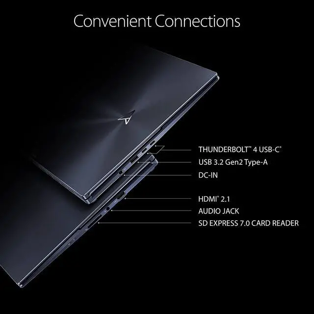 Alt view image 12 of 13 - ASUS ZenBook Pro 16X OLED 16" 4K OLED 16:10 Touch Display, ASUS Dial, Intel i9-12900H CPU, GeForce RTX 3060 Graphics, 32GB RAM, 2TB SSD, Windows 11 Pro, Tech Black, UX7602ZM-XB96T
