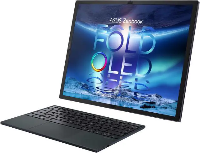 Alt view image 6 of 11 - ASUS Zenbook 17 Fold OLED Laptop, 17.3" 4:3 Touch True Black 500 Display, Intel Evo Platform: Core i7-1250U CPU, Iris Xe Graphics, 16GB RAM, 1TB SSD, Windows 11 Pro, Tech Black, UX9702AA-XB79FT