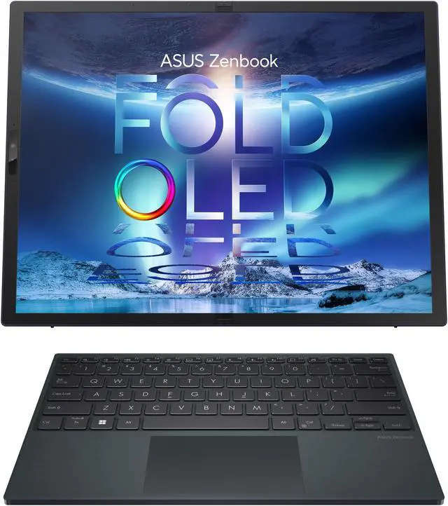 Alt view image 10 of 11 - ASUS Zenbook 17 Fold OLED Laptop, 17.3" 4:3 Touch True Black 500 Display, Intel Evo Platform: Core i7-1250U CPU, Iris Xe Graphics, 16GB RAM, 1TB SSD, Windows 11 Pro, Tech Black, UX9702AA-XB79FT