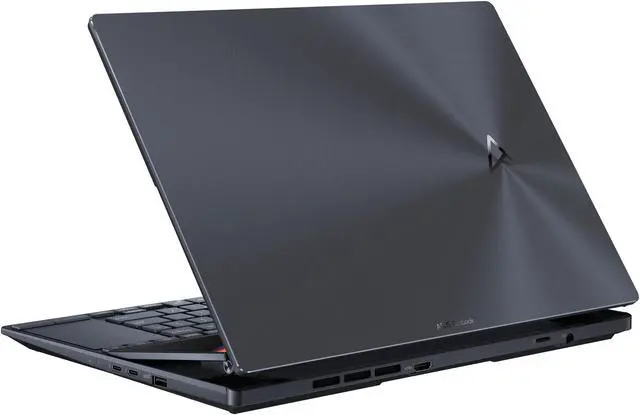 Alt view image 5 of 13 - ASUS Zenbook Pro 14 Duo OLED 14.5" 2.8K OLED Touch, 120Hz Refresh Rate, ScreenPad Plus, Intel i9-12900H CPU, RTX 3050 Ti, 32GB RAM, 2TB SSD, Windows 11 Home, Tech Black, UX8402ZE-IB99T