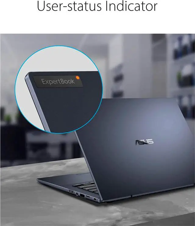 Alt view image 6 of 13 - Asus ExpertBook B5 Flip 14" 2 in 1 Notebook - Full HD - 1920 x 1080 - Intel Core i7 12th Gen i7-1260P Dodeca-core (12 Core) 2.10 GHz - 16 GB Total RAM - 1 TB SSD - Star Black B5402F B5402FBA-XVE75T