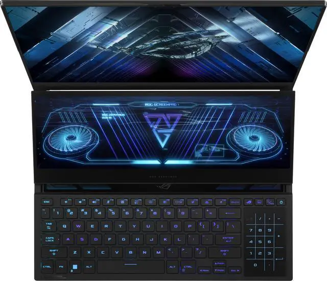 Alt view image 6 of 15 - ASUS ROG Zephyrus Duo 16 (2023) Gaming Laptop, 16” Mini LED 240Hz/3ms, QHD 16:10 Display, 100% DCI-P3, NVIDIA GeForce RTX 4080, AMD Ryzen 9 7945HX, 32GB DDR5, 1TB SSD, Windows 11 Pro, GX650PZ-XS96