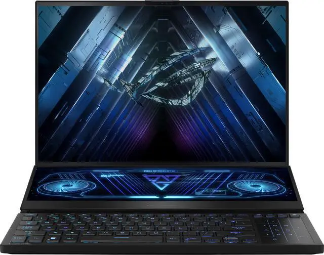 Alt view image 3 of 15 - ASUS ROG Zephyrus Duo 16 (2023) Gaming Laptop, 16” Mini LED 240Hz/3ms, QHD 16:10 Display, 100% DCI-P3, NVIDIA GeForce RTX 4080, AMD Ryzen 9 7945HX, 32GB DDR5, 1TB SSD, Windows 11 Pro, GX650PZ-XS96