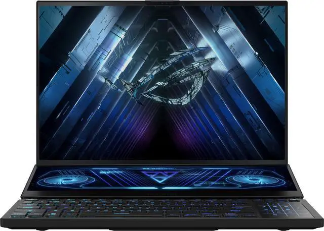 Alt view image 4 of 15 - ASUS ROG Zephyrus Duo 16 (2023) Gaming Laptop, 16” Mini LED 240Hz/3ms, QHD 16:10 Display, 100% DCI-P3, NVIDIA GeForce RTX 4080, AMD Ryzen 9 7945HX, 32GB DDR5, 1TB SSD, Windows 11 Pro, GX650PZ-XS96