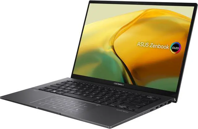 Alt view image 11 of 17 - ASUS ZenBook 14 OLED Laptop 14” 2.8K OLED Touch Display, AMD Ryzen 7 5825U CPU, Radeon Graphics, 16GB RAM, 512GB PCIe SSD, Windows 11 Home, Jade Black, UM3402YA-DB74T