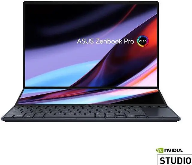 Alt view image 3 of 4 - ASUS Zenbook Pro 14 Duo 14.5" 16:10 Touch Display, 120Hz Refresh Rate, ScreenPad Plus, Intel i9-13900H CPU, NVIDIA GeForce RTX 4060, 32GB RAM, 1TB SSD, Windows 11 Home, Tech Black, UX8402VV-PS96T