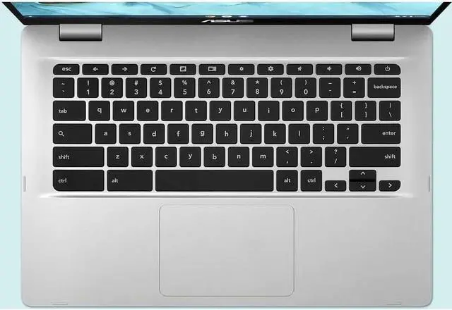 Alt view image 4 of 6 - ASUS C424MA 14 4GB, 64GB Chromebook; 14" Full HD, Intel Celeron N4020, 4GB RAM, 64GB eMMC, Silver, Chrome OS, C424MA-WH44F